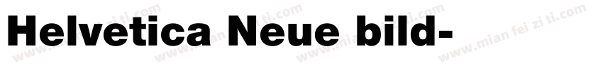 Helvetica Neue bild字体转换